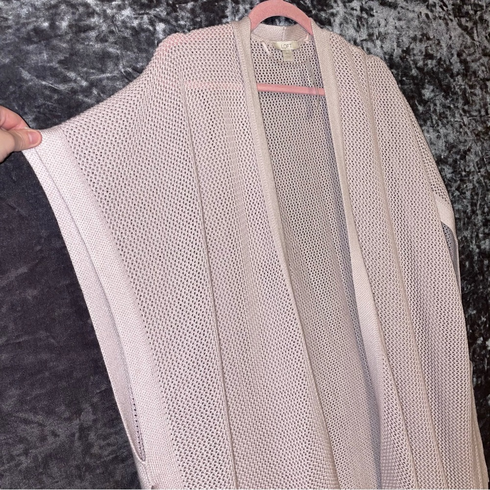 *NEW* Loft Lavender Short Sleeve Cardigan, Size Medium/Large